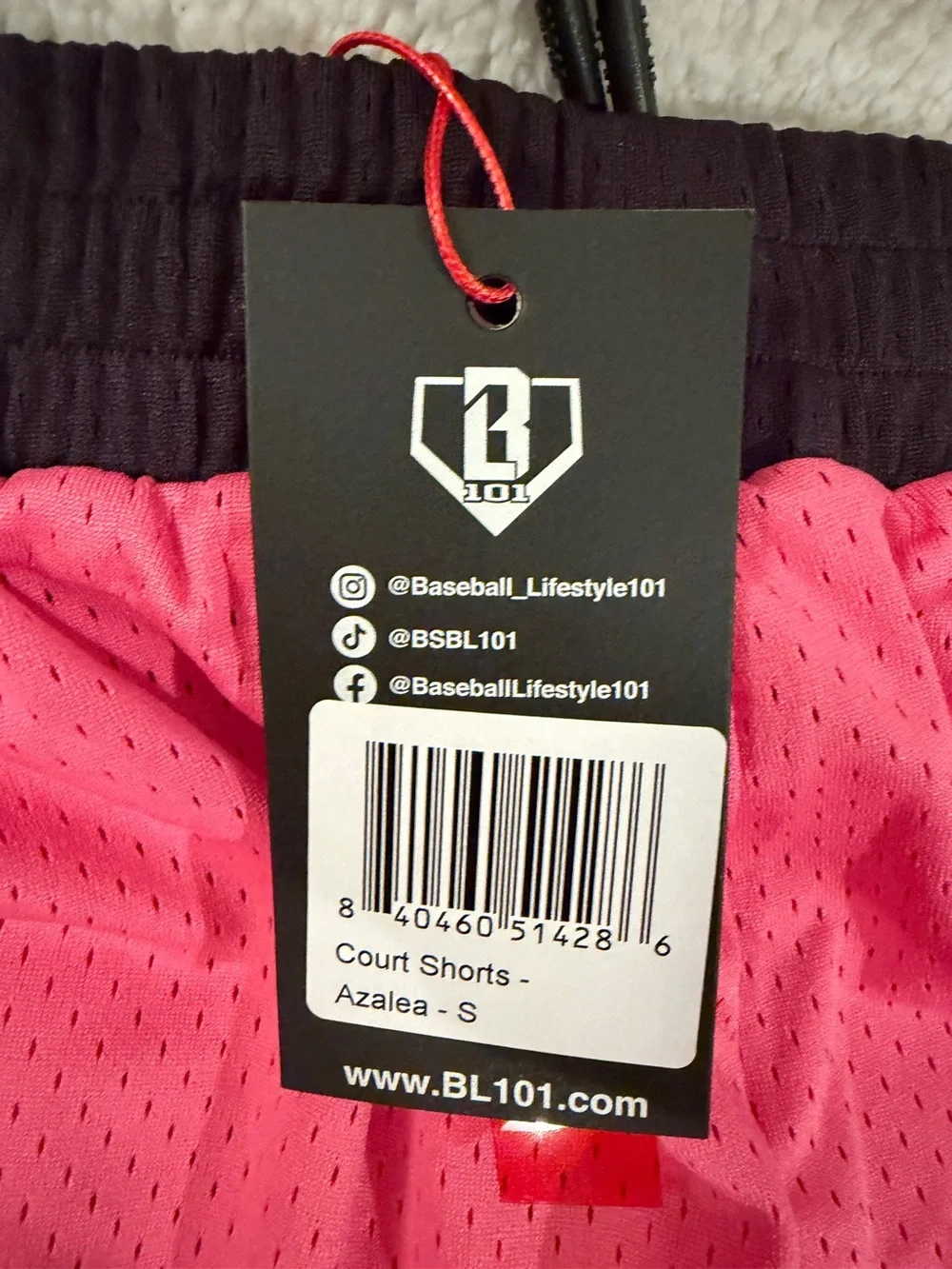 Baseball Lifestyle 101 men’s Athletic Mesh Shorts - Pink